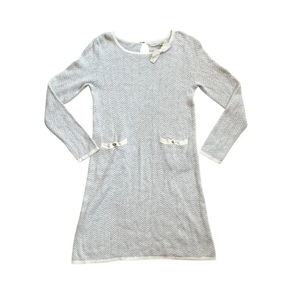 Hope & Henry Bow Detail Sweater Dress Size 12